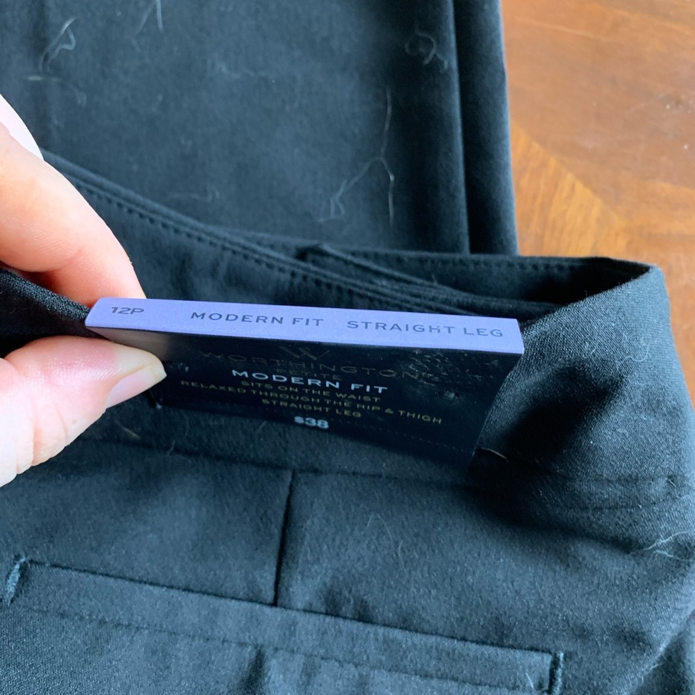 Black Straight Leg Size 12 petite